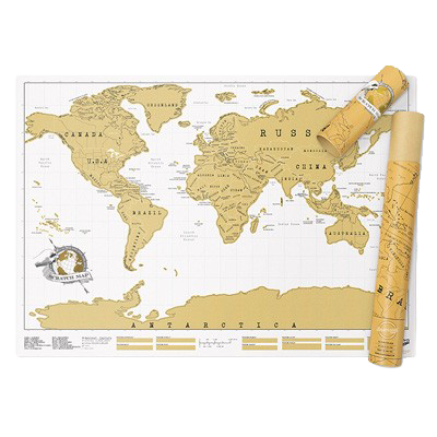 World Scratch Map (Poster)