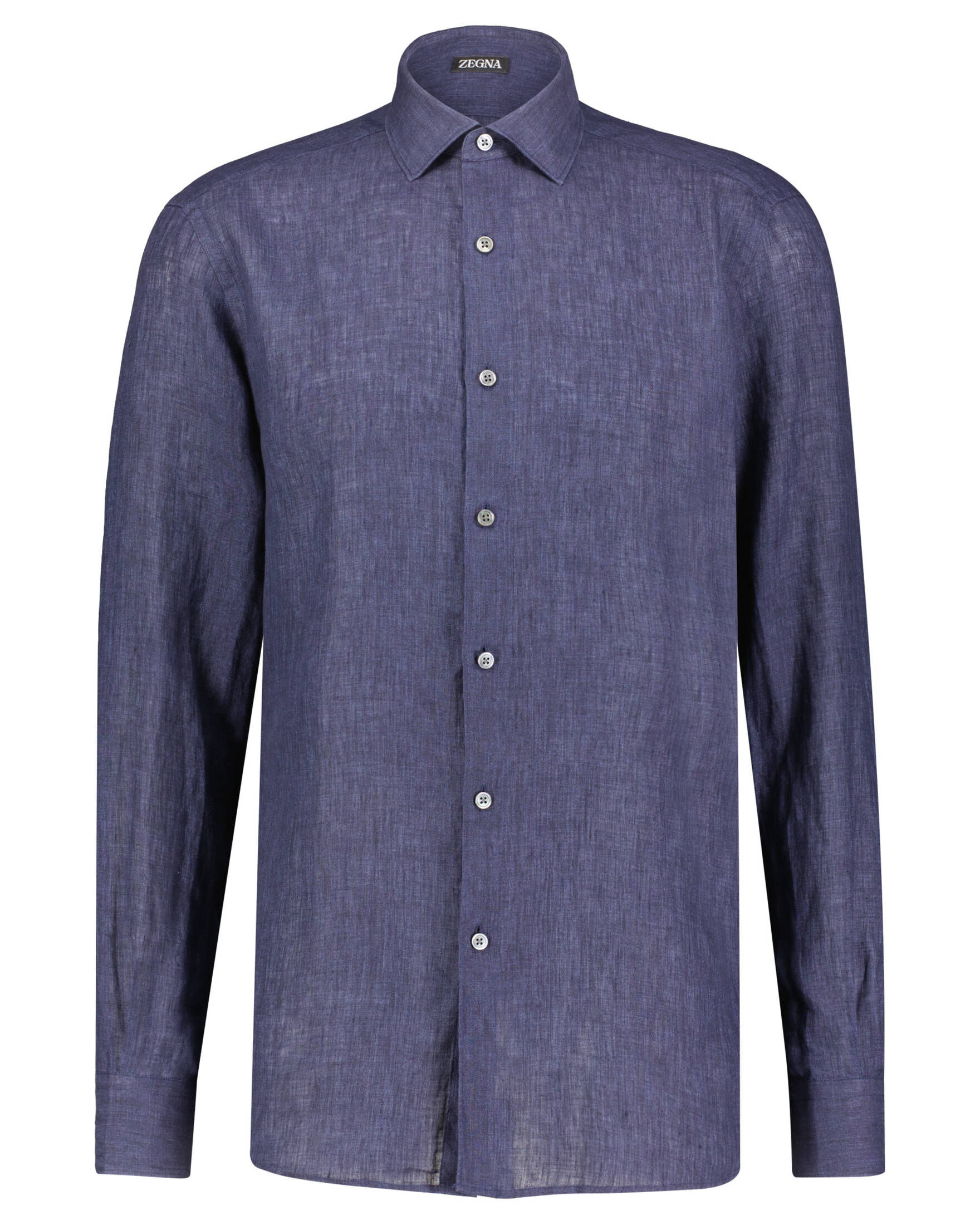 Zegna| Herren Leinenhemd GARMENT WASHED SHIRT Langarm