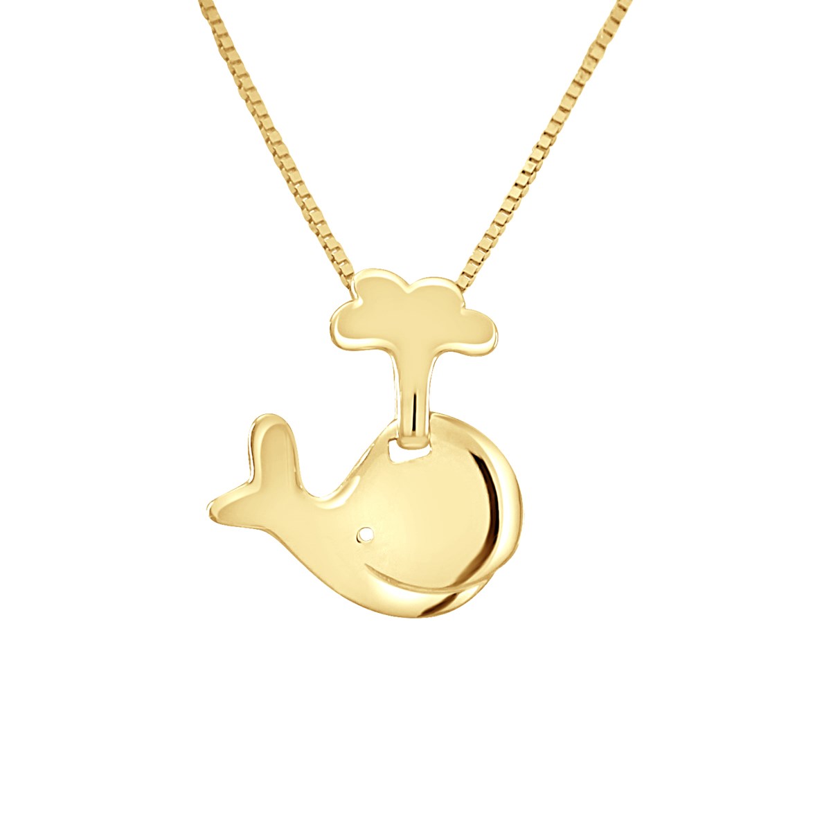 Pendentif BALEINE - Or Jaune