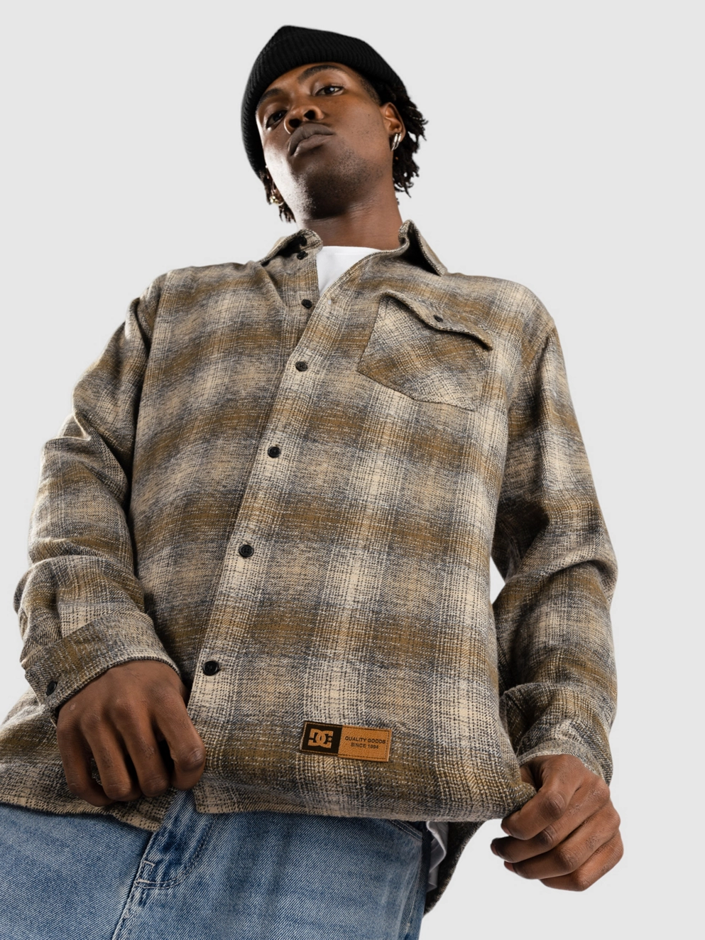 DC Marshal Flannel Shirt capers/ plaza toupe plaid