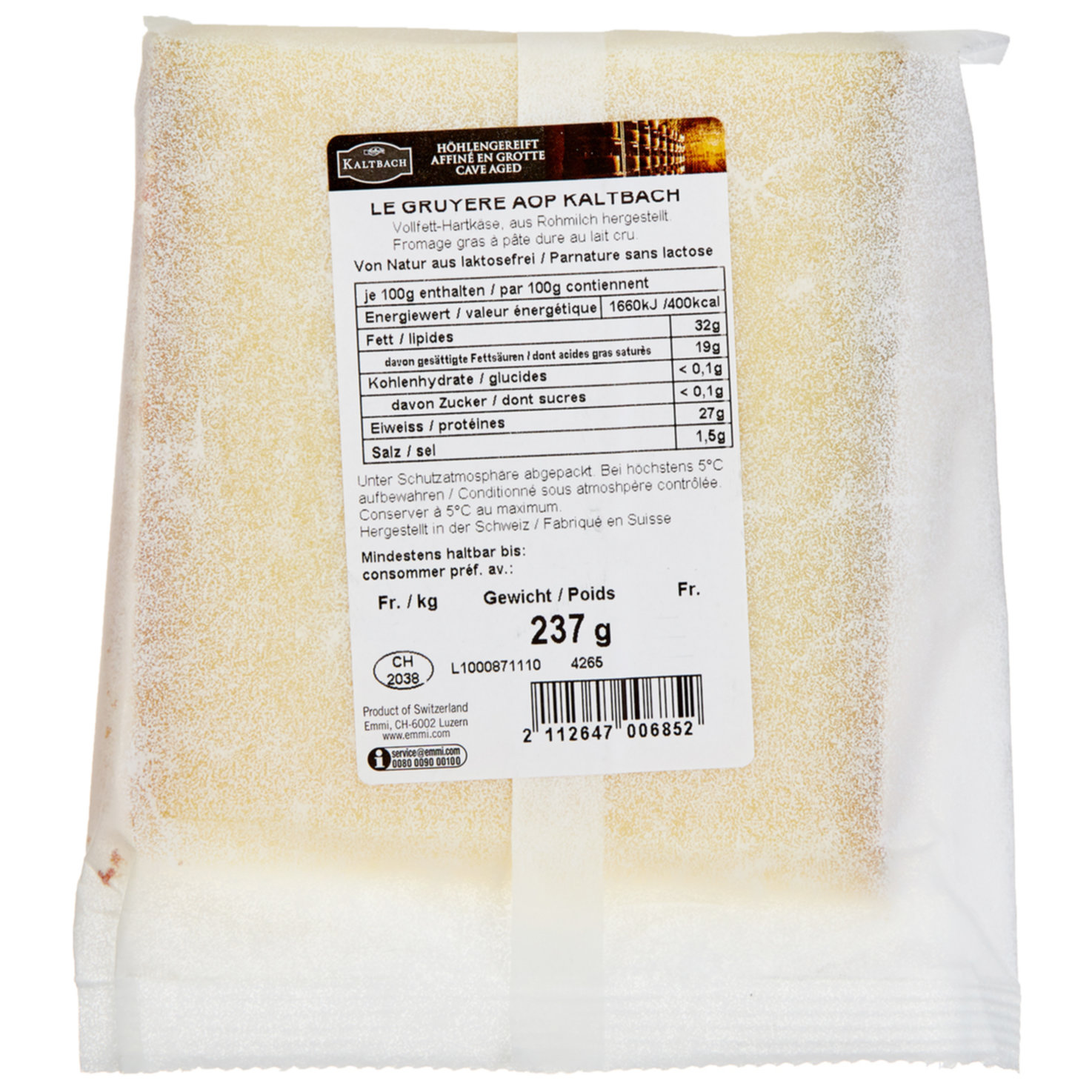 Emmi Kaltbach Gruyère AOP ca. 250g -