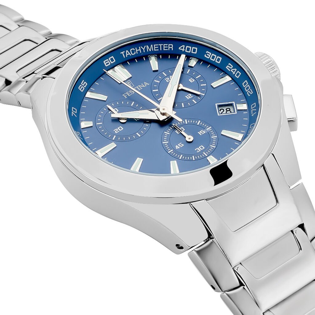 Montre Festina Timeless Chronograph Bleu