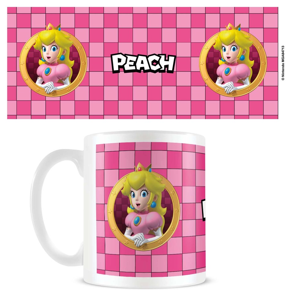 Pyramid International - Krus Super Mario Peach 3D Port - Hvid