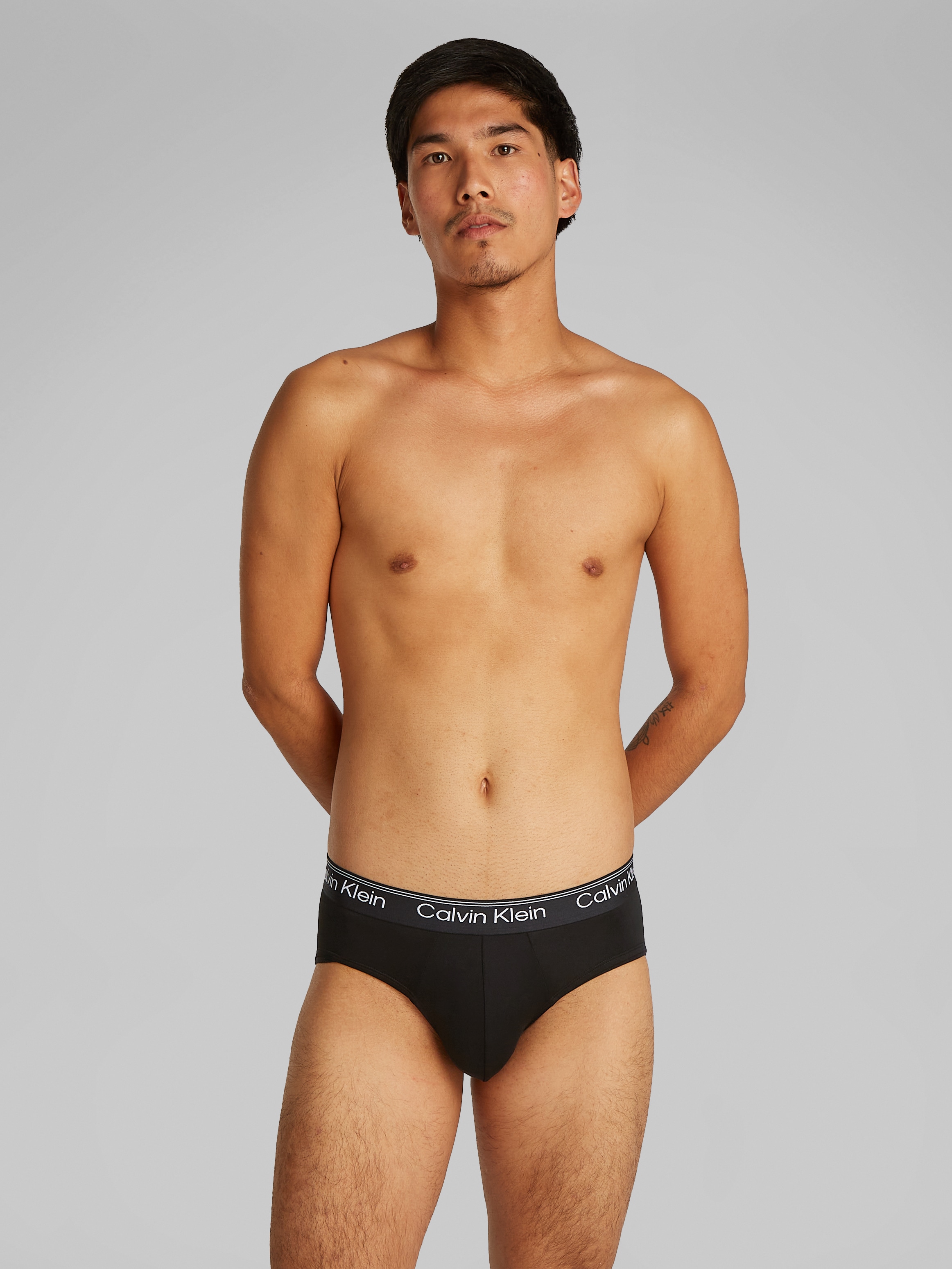 Calvin Klein Underwear Hipster »HIP BRIEF 3PK«, 3er-Packer Packung, mit Logo-Elastikbund