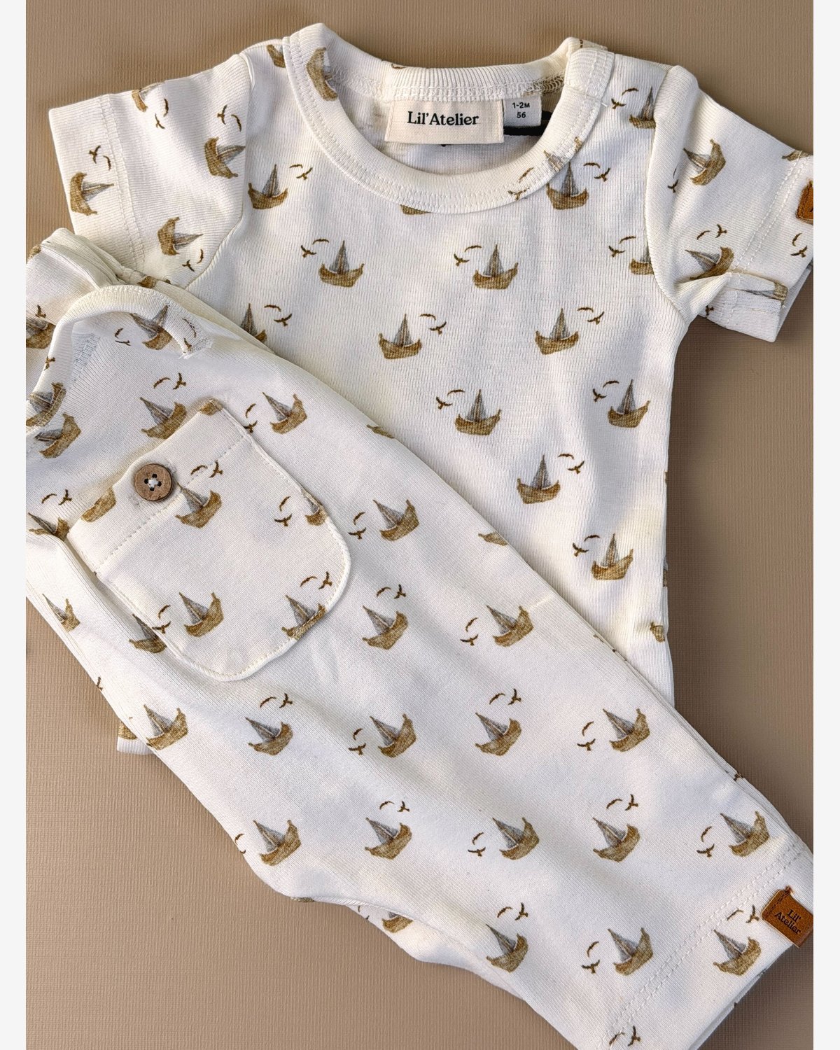 Bukse Baby m/ Justerbar Midje – Jersey, Øko TENCEL | NBMGAYO LOOSE PANT LIL