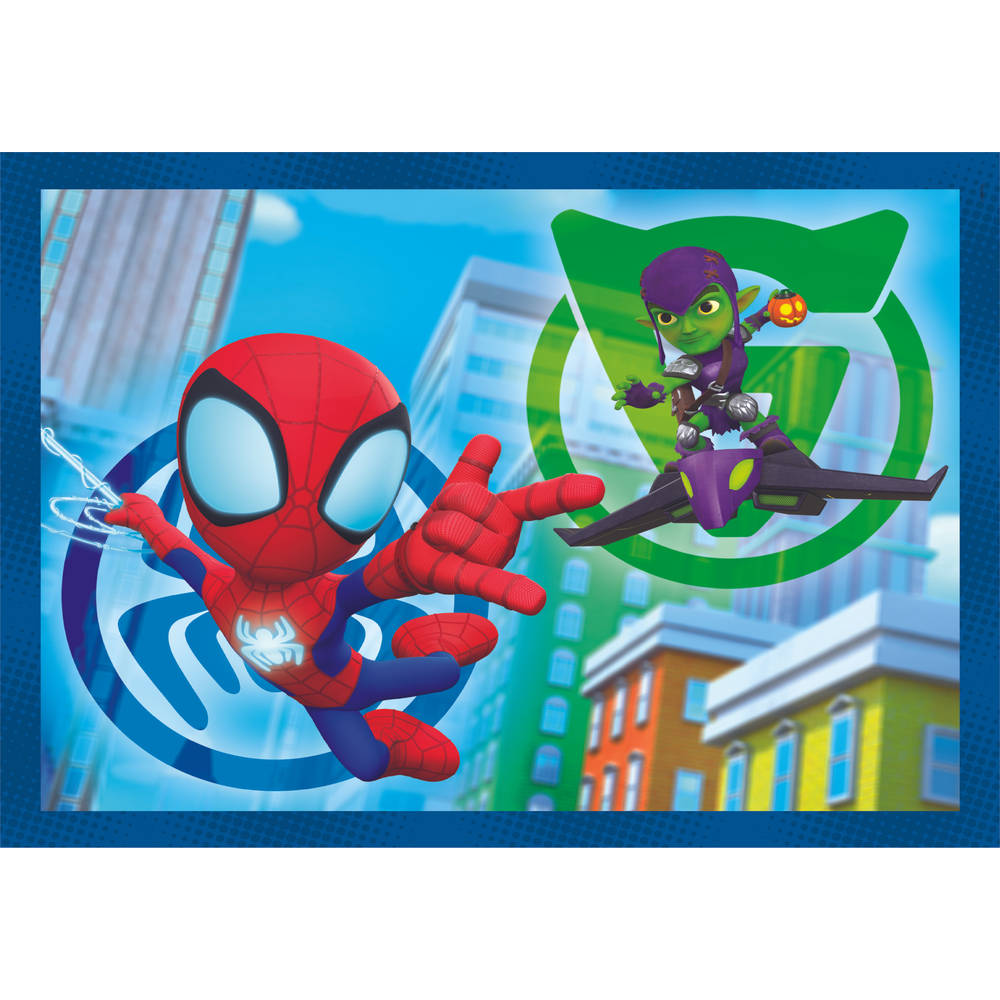 Clementoni Spidey and his Amazing Friends puzzelset - 12 + 16 + 20 + 24 stukjes