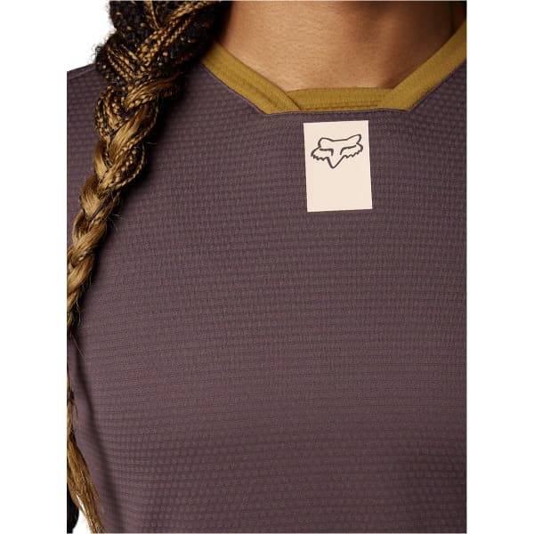 Maillot VTT FOX W DEFEND LS JERSEY MEDIUM BROWN