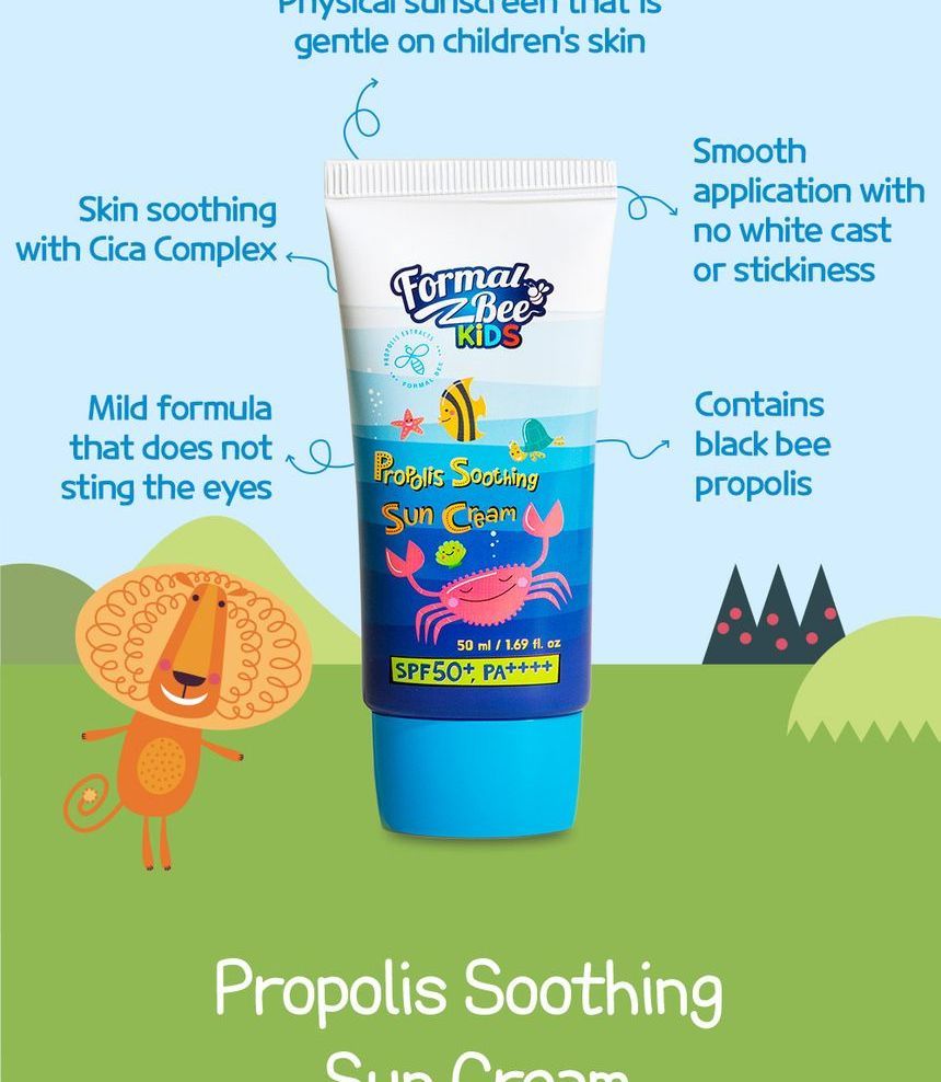 Formal Bee - Kinderpropolis verzachtende zonnebrandcrème