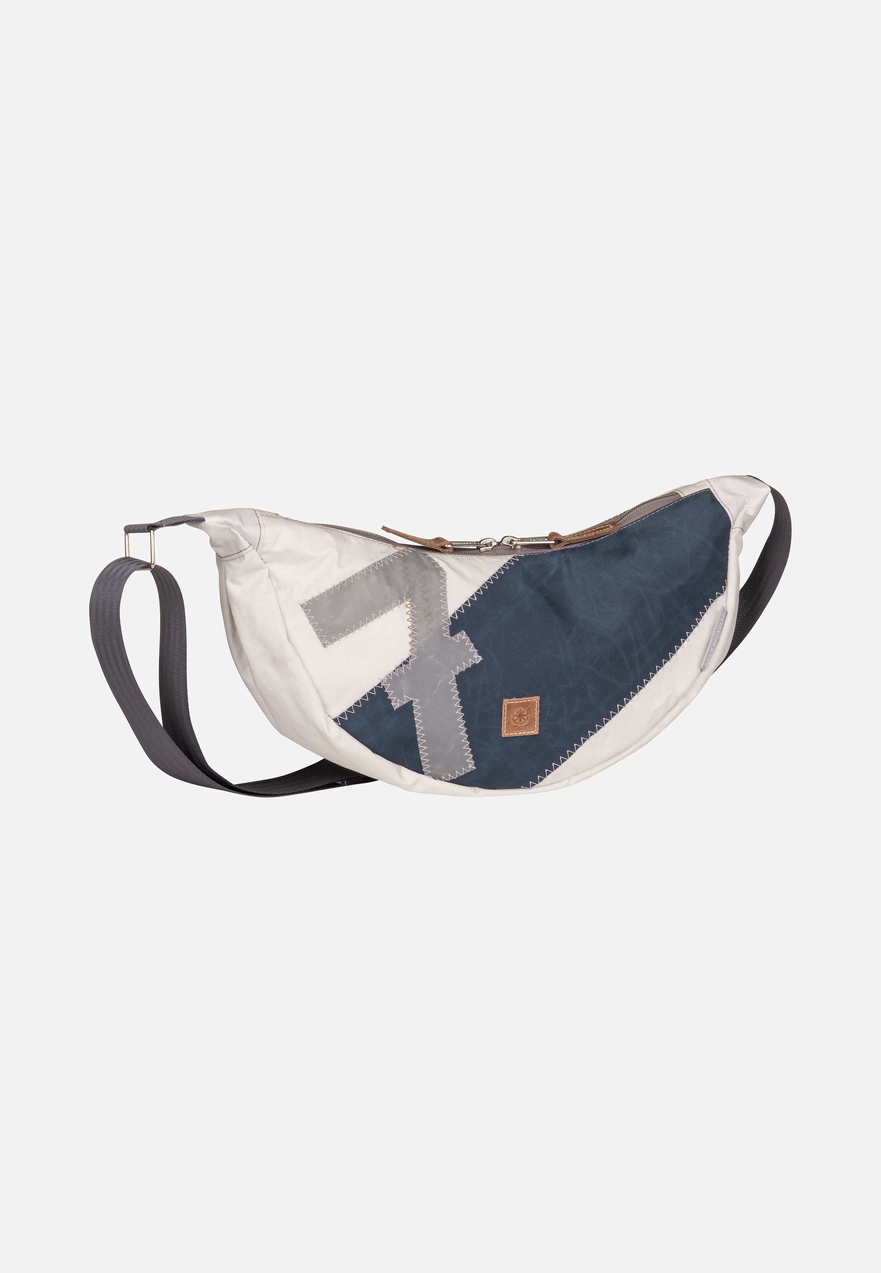 Roop Weiß/Blau mit grauer Zahl - Sling Bag