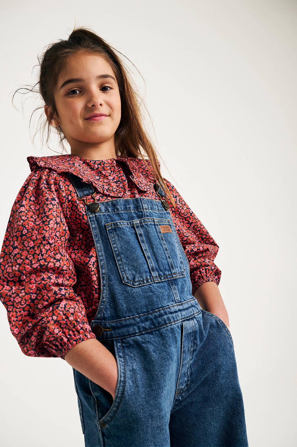 Tumble 'n Dry gebloemdetop Flaine rood/oranje/multicolor