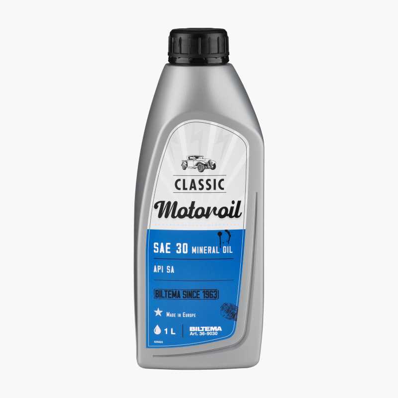 Motorolje SAE 30 til veterankjøretøy, 1 liter
