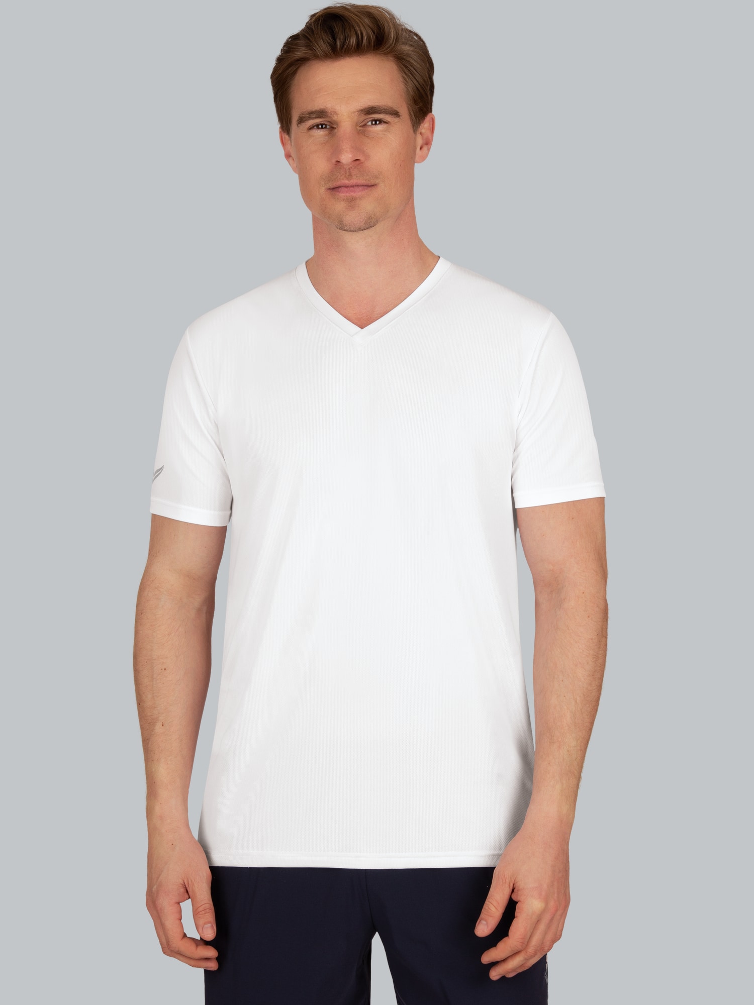 V-Shirt COOLMAX® Weiss
