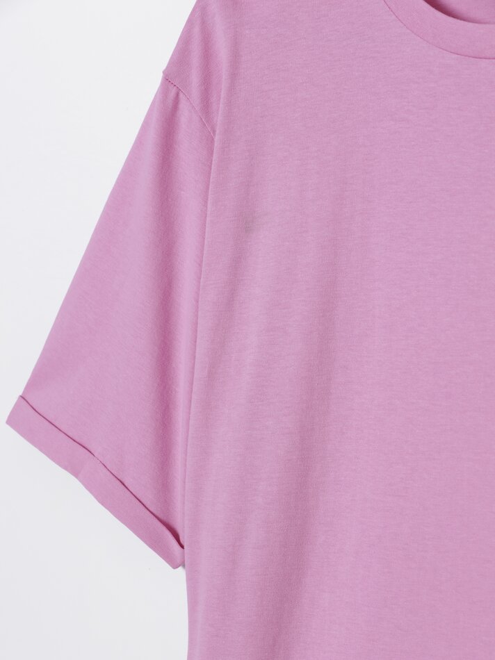 Camiseta oversized de manga curta - Rosa Chiclete