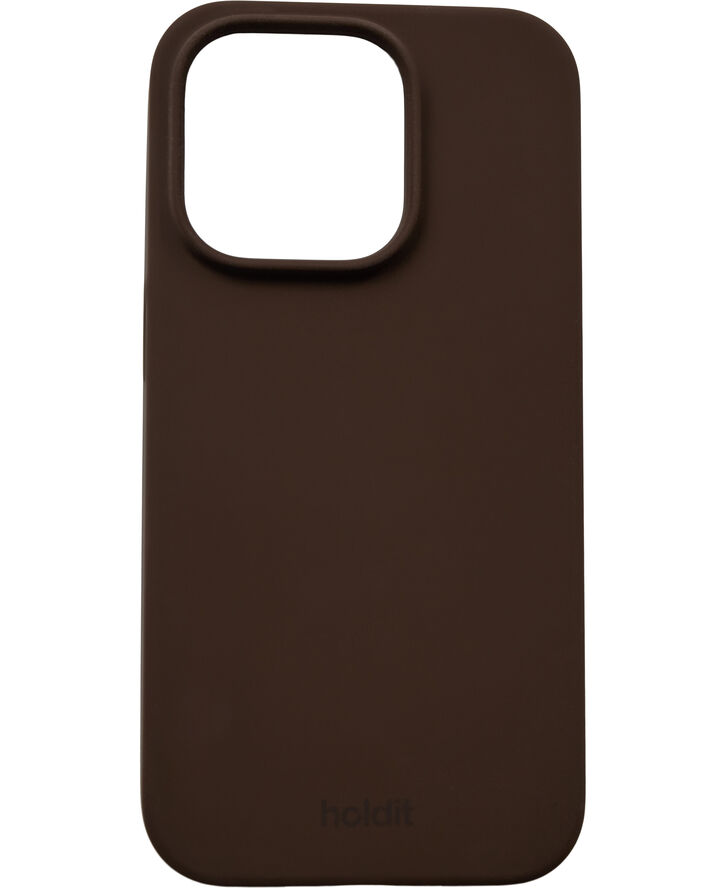 HoldIt Silicone Case iPhone 14 Pro Mørkebrun