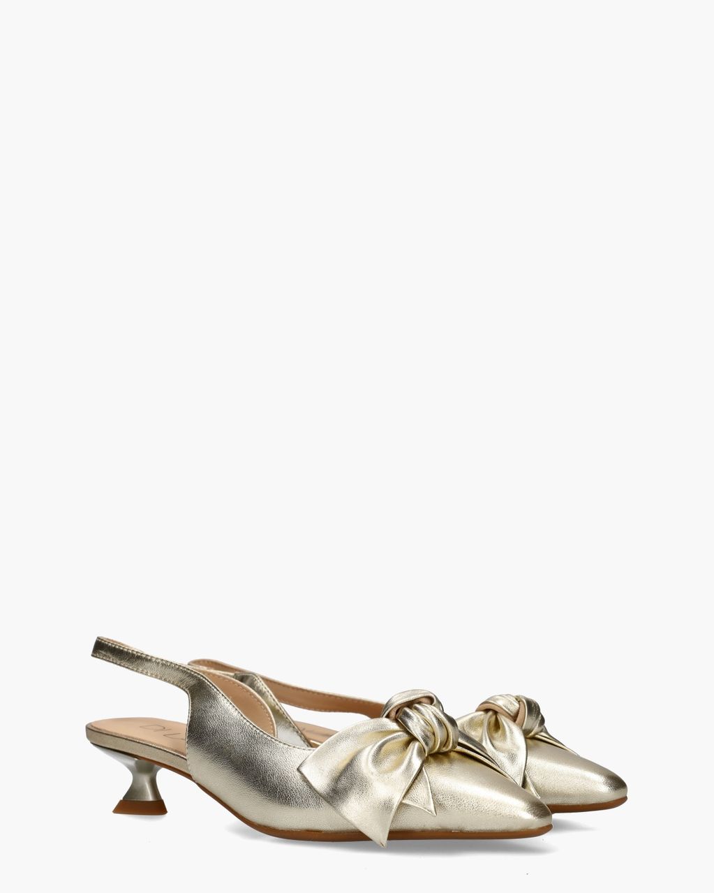 Di Lauro Danae Goud Dames Slingbackpumps