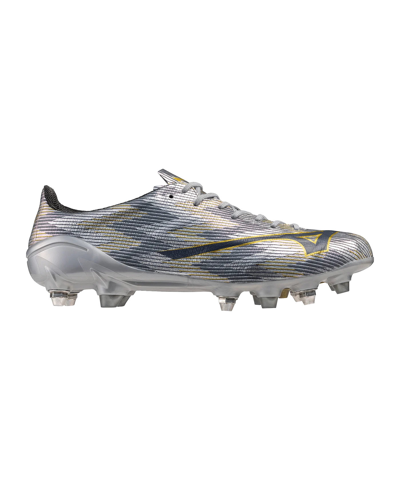 Mizuno Alpha II Made in Japan Mix SG Platinum Silver Silber F04