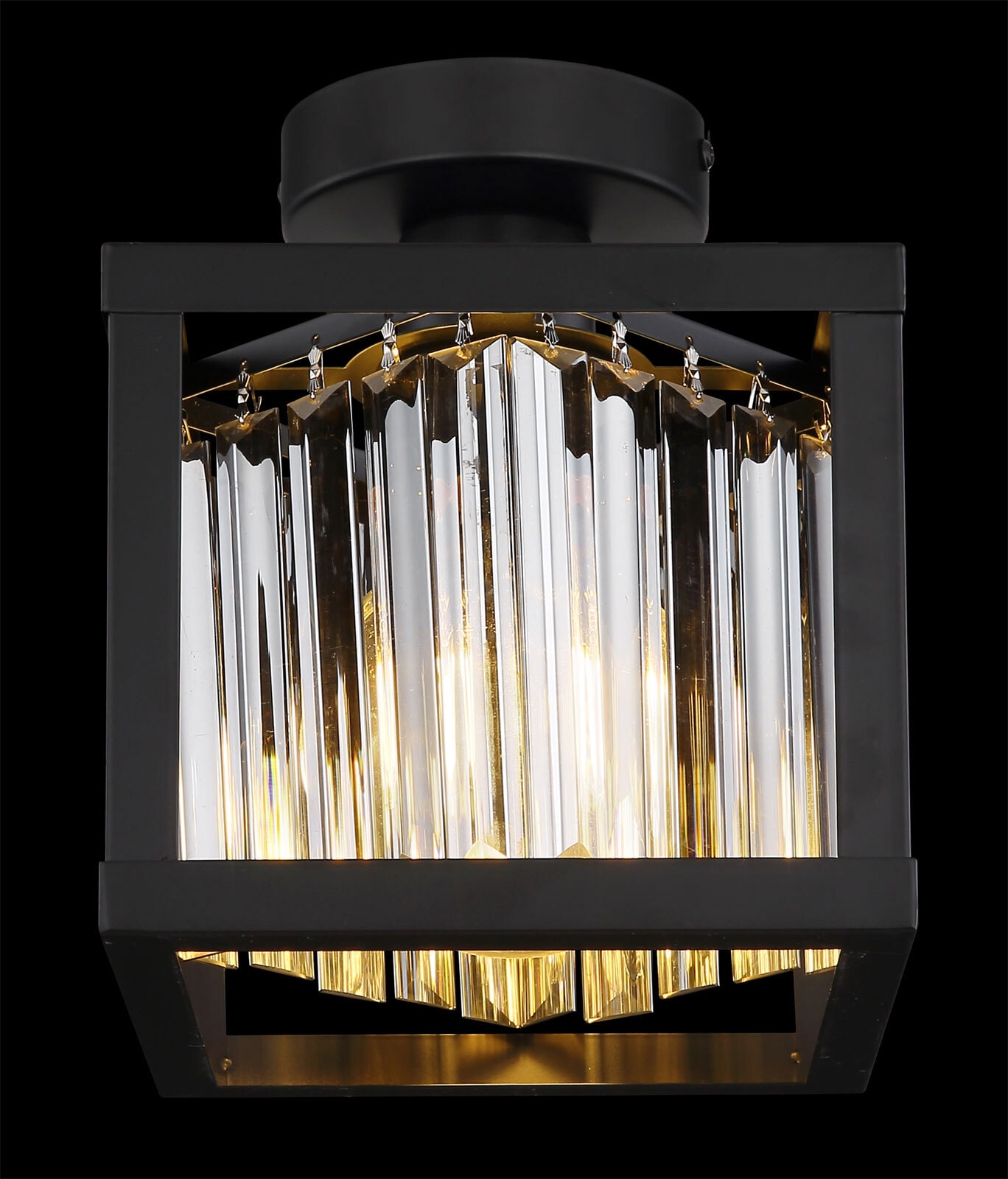 GLOBO Retrofit Deckenlampe Mathilde 17x21 cm schwarz