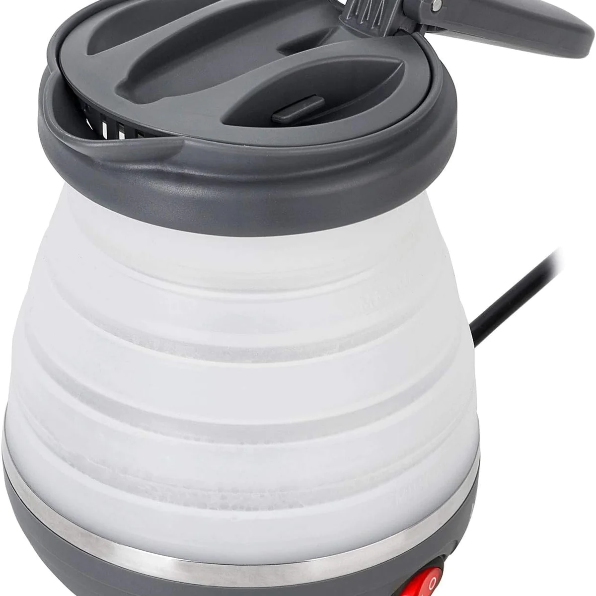 bouilloire électrique de 0,6L 750W blanc gris foncé Adler