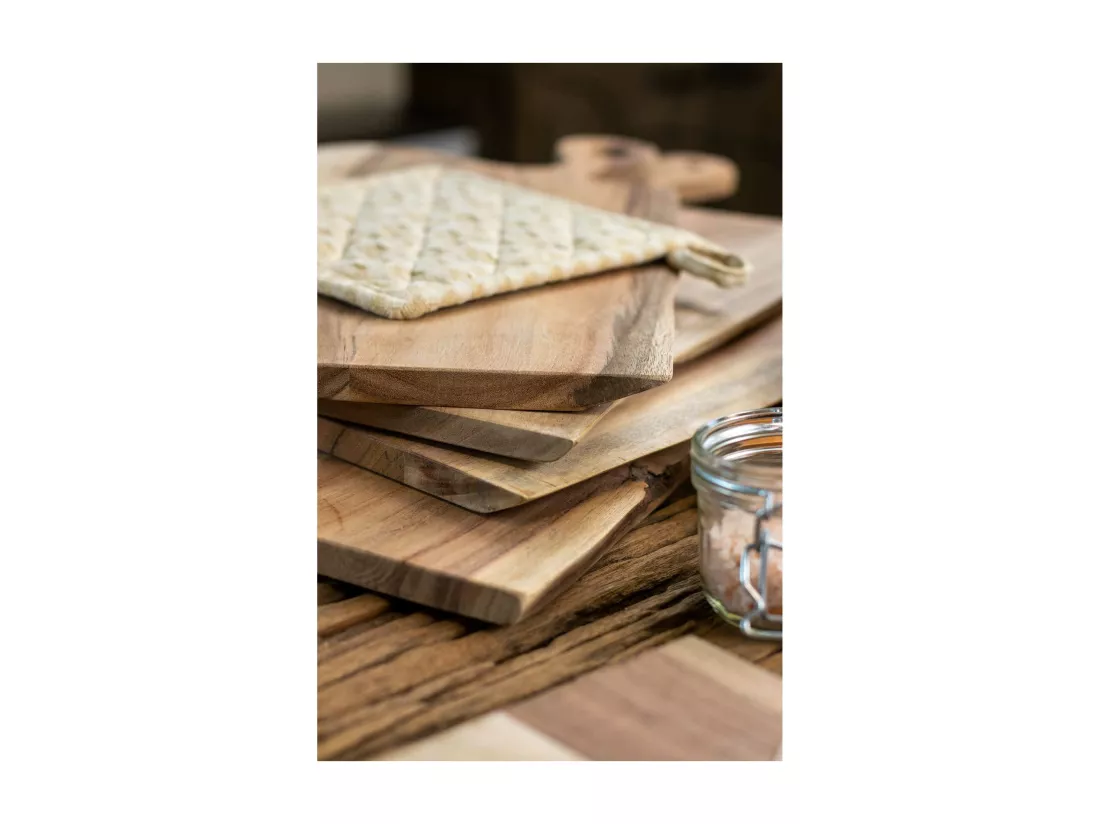Novastyl - Planche A Decouper Wood En Bois D'acacia 45x17cm