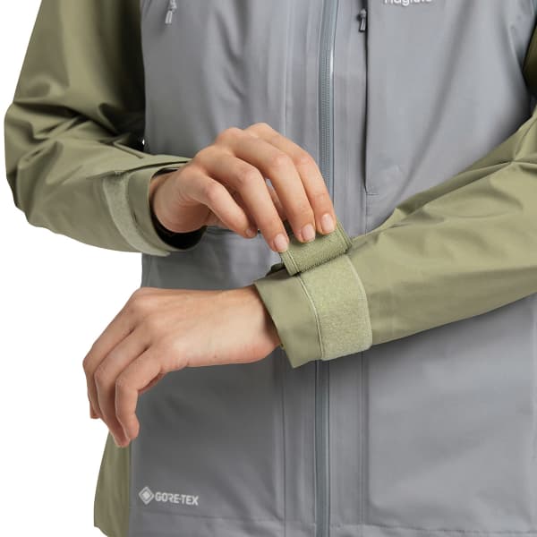 Veste ski de randonnée HAGLÖFS VASSI TOURING GTX JACKET W CONCRETE/THYME GREEN