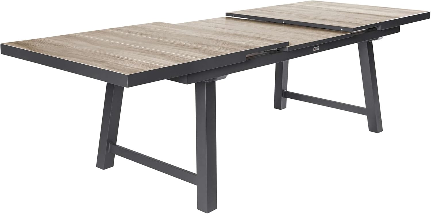 LC Garden »Komido« Dining Ausziehtisch A-Fuß Braun 200/260x100x75cm Gartentisch