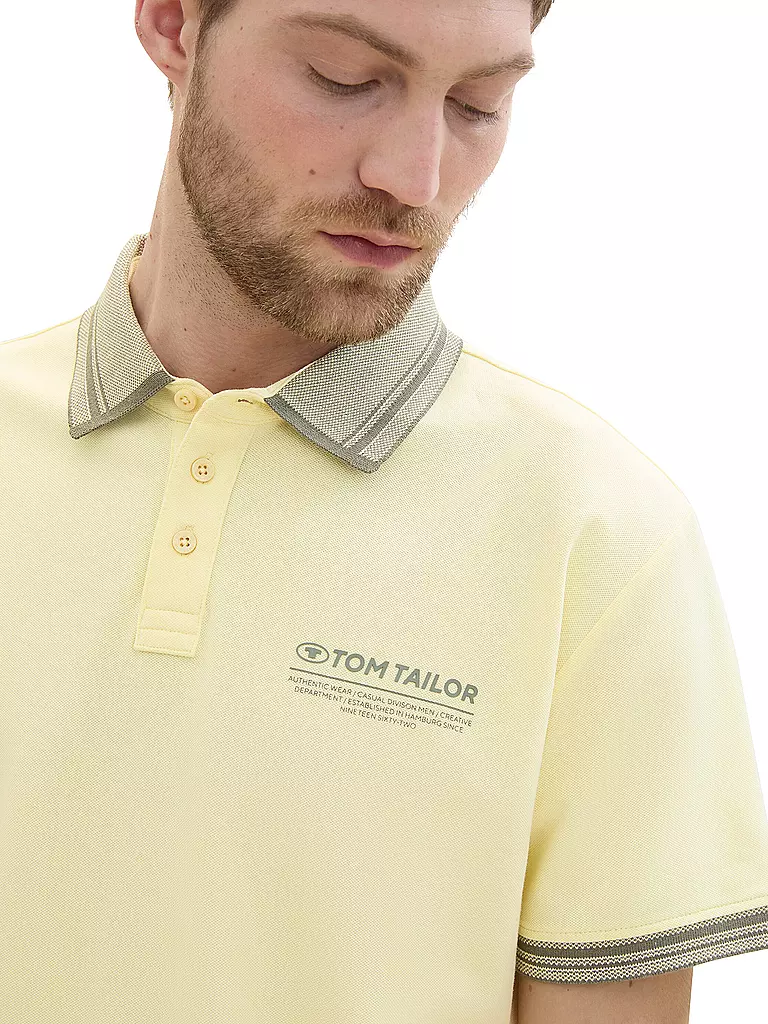 TOM TAILOR Poloshirt  gelb
