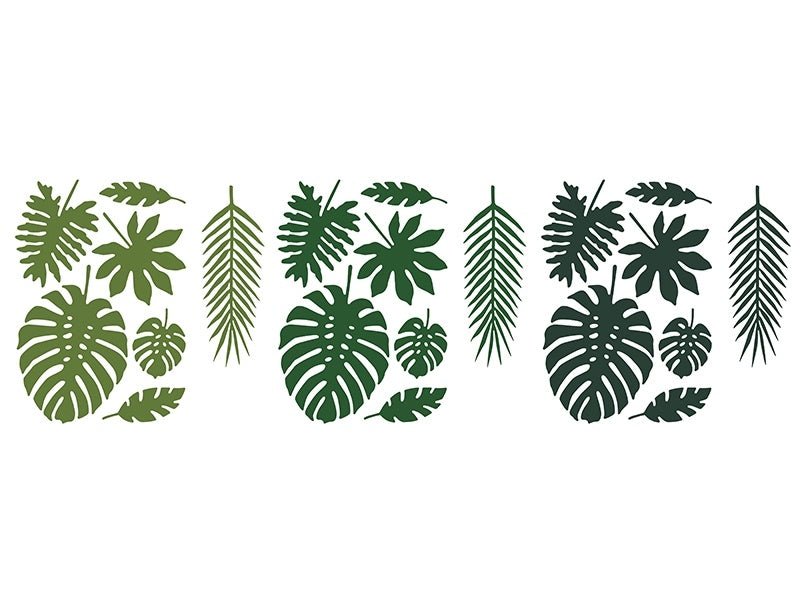 Hawaii Versiering Set Palmblad 21 delig