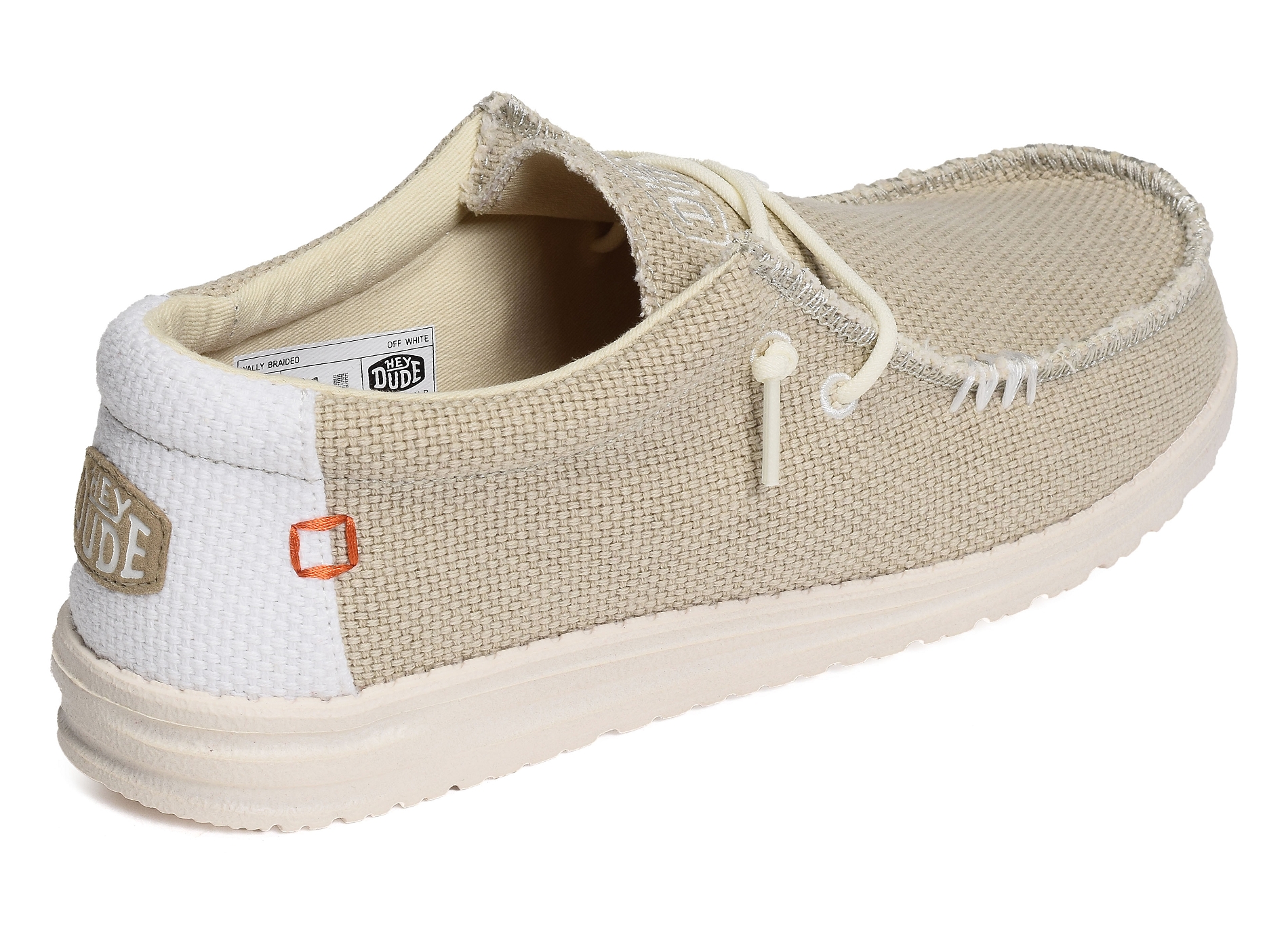 Wally braided blanc beige