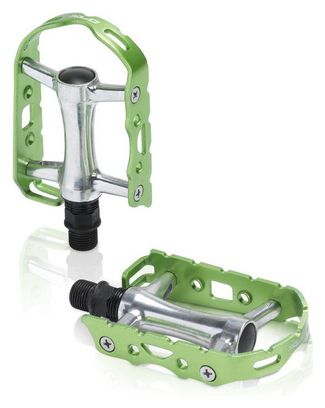 XLC Pedales Ultralight V PD-M15 alu  Argent/Vert