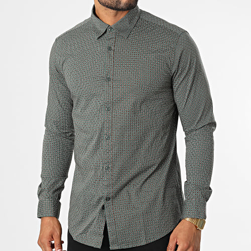 Chemise Manches Longues 7718 Vert Kaki