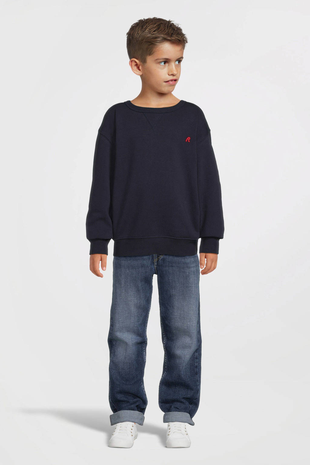 REPLAY sweater donkerblauw