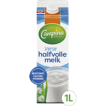 Campina Halfvolle Melk 1L Pak