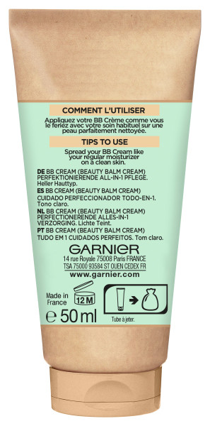 GARNIER BB Miracle Skin Perfector Creme helle Haut 50 ml