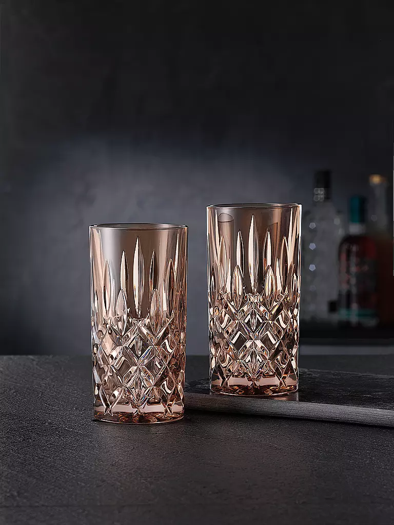 NACHTMANN Longdrink Glas 2-er Set 395ml VINTAGE COLOUR NOBLESSE Tabacco hellbraun