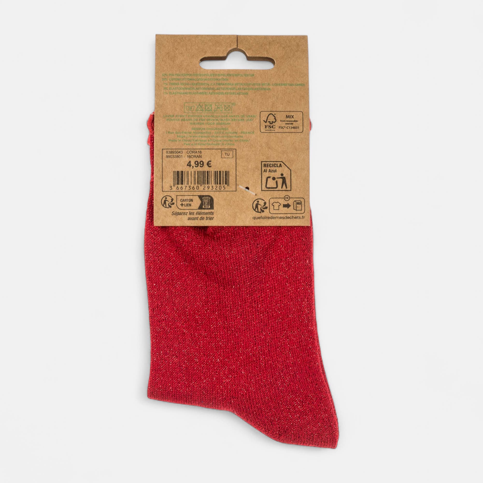 Chaussettes Enfant orange