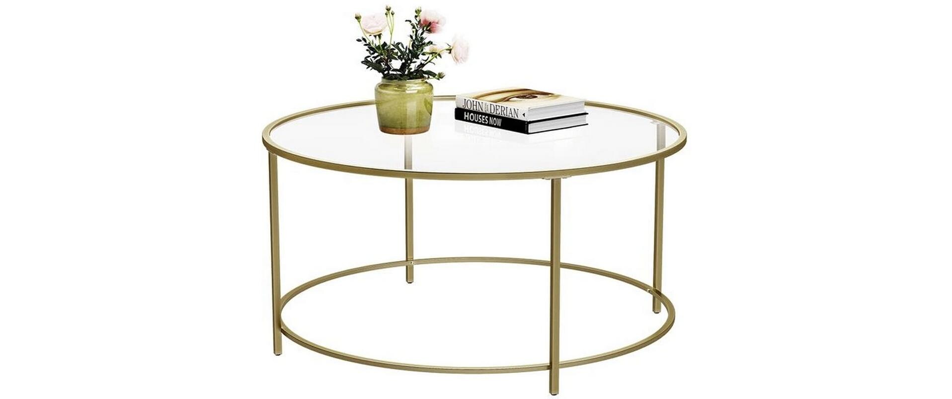 Couchtisch 84 x 45.5 cm, GoldSofatisch
