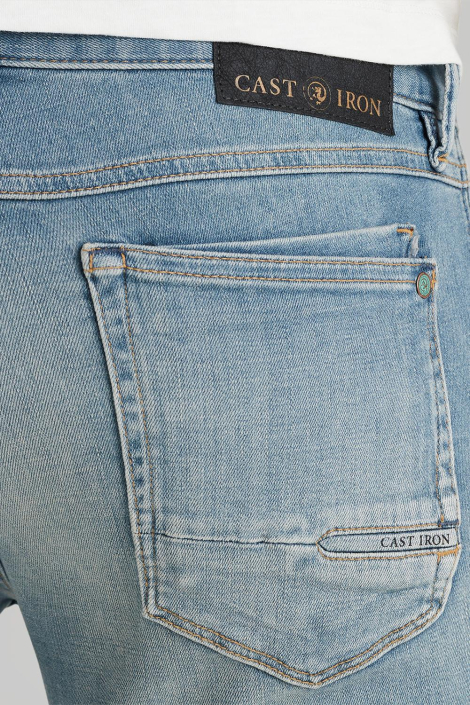 Cast Iron blauwe heren korte broek