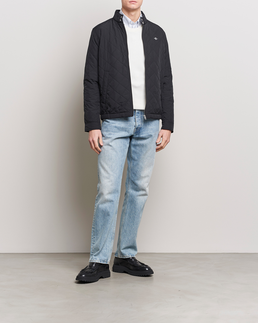 GANT The Quilted Windcheater Black