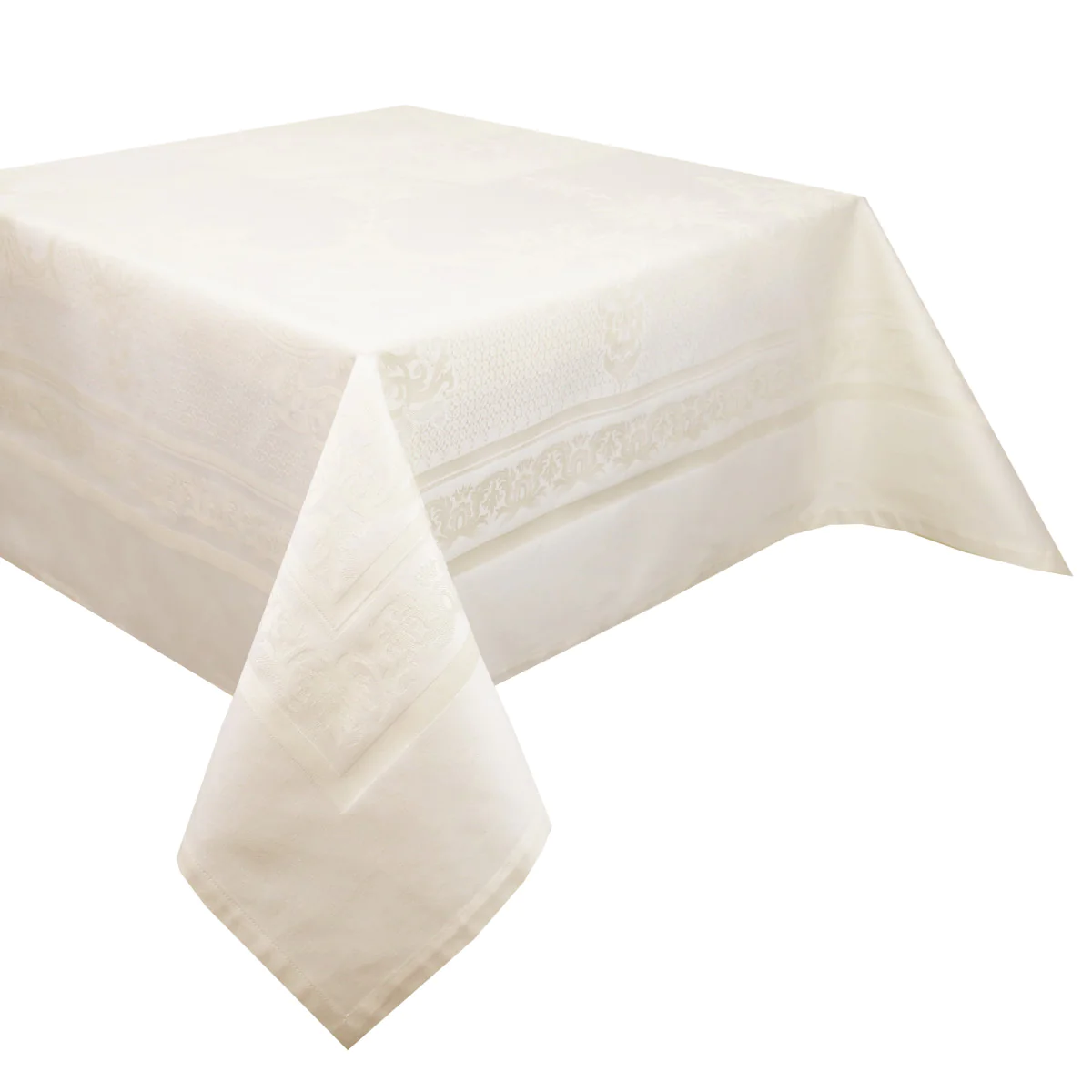 Nappe pur coton ivoire 190x250 Garnier Thiebaut