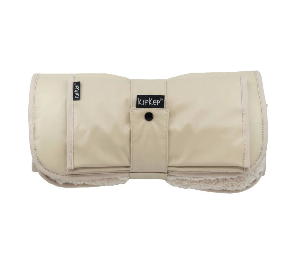 Napper verschoonmatje + luieretui met teddy beige