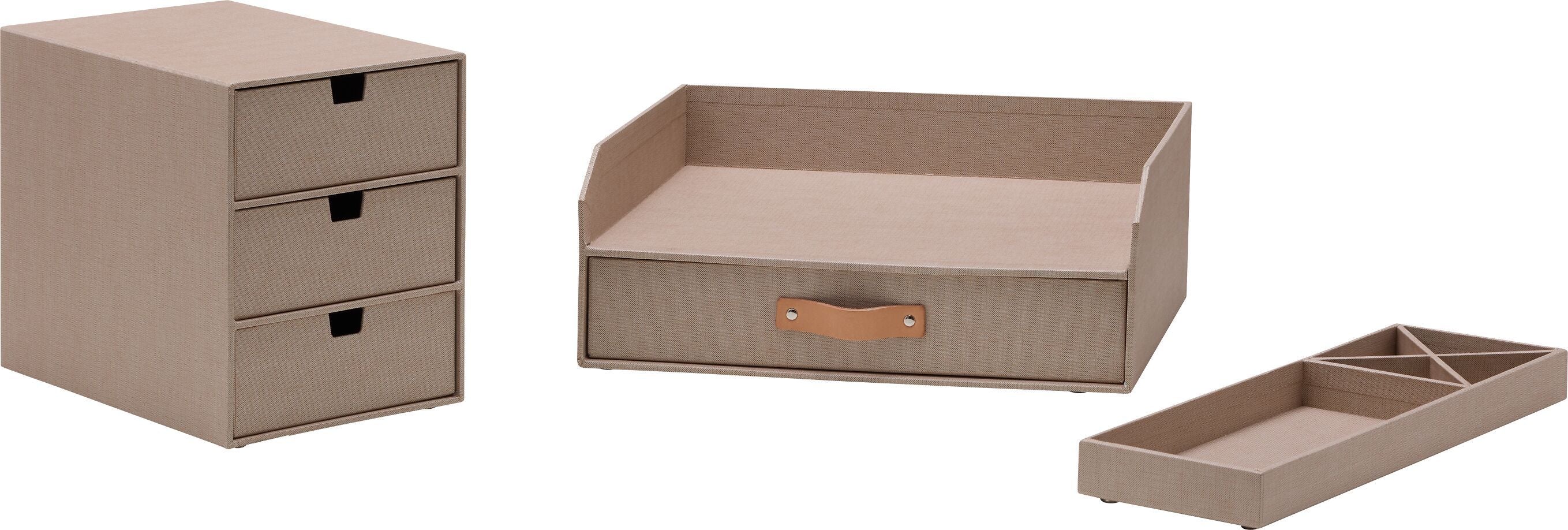 RE-STORE Büroablage - Beige / B: 33.0 cm x T: 11.0 cm x H: 3.5 cm