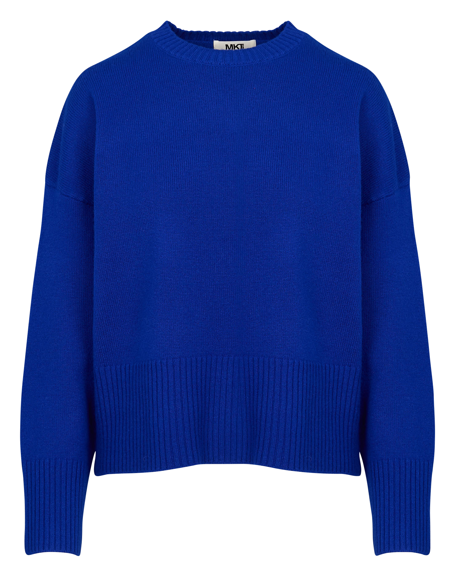 KOOL - Pull oversize col rond en laine | Bleu