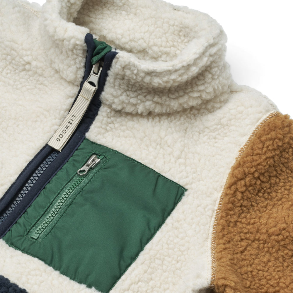 Køb LIEWOOD Classic Navy Multi Mix Nolan Pile Jakke
