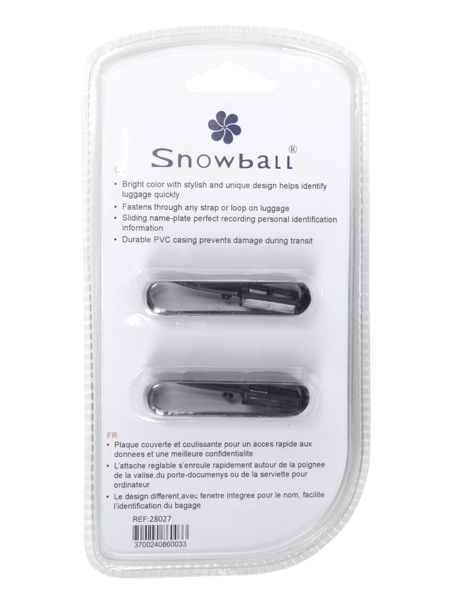 Set de 2 porte-adresses Snowball My Bag