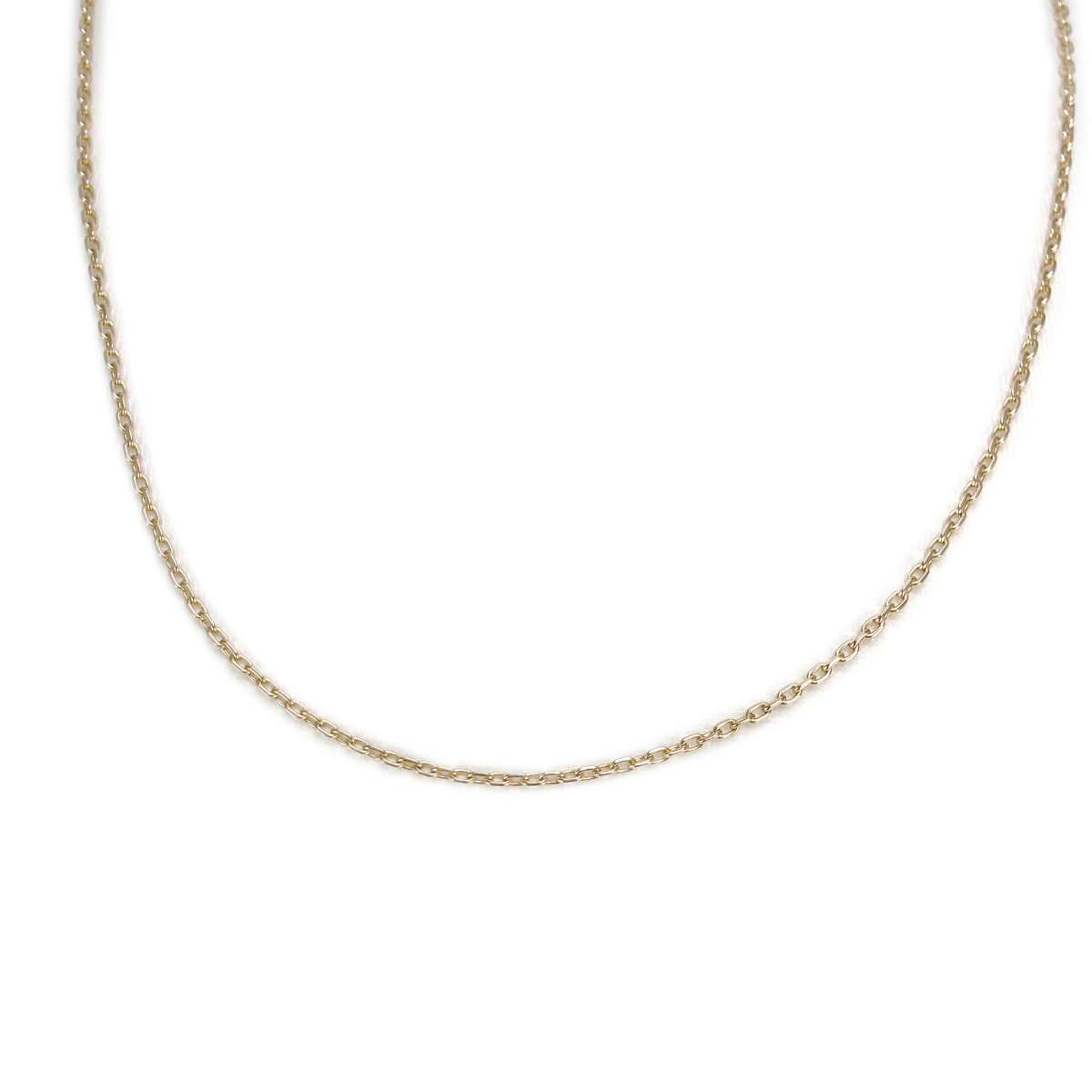 Chaine d'occasion or 750 jaune maille forçat 41 cm