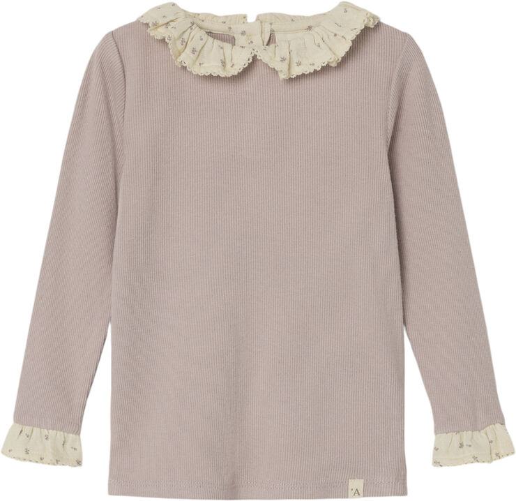 Lil' Atelier NMFTRINE LS SLIM TOP LIL Shadow gray