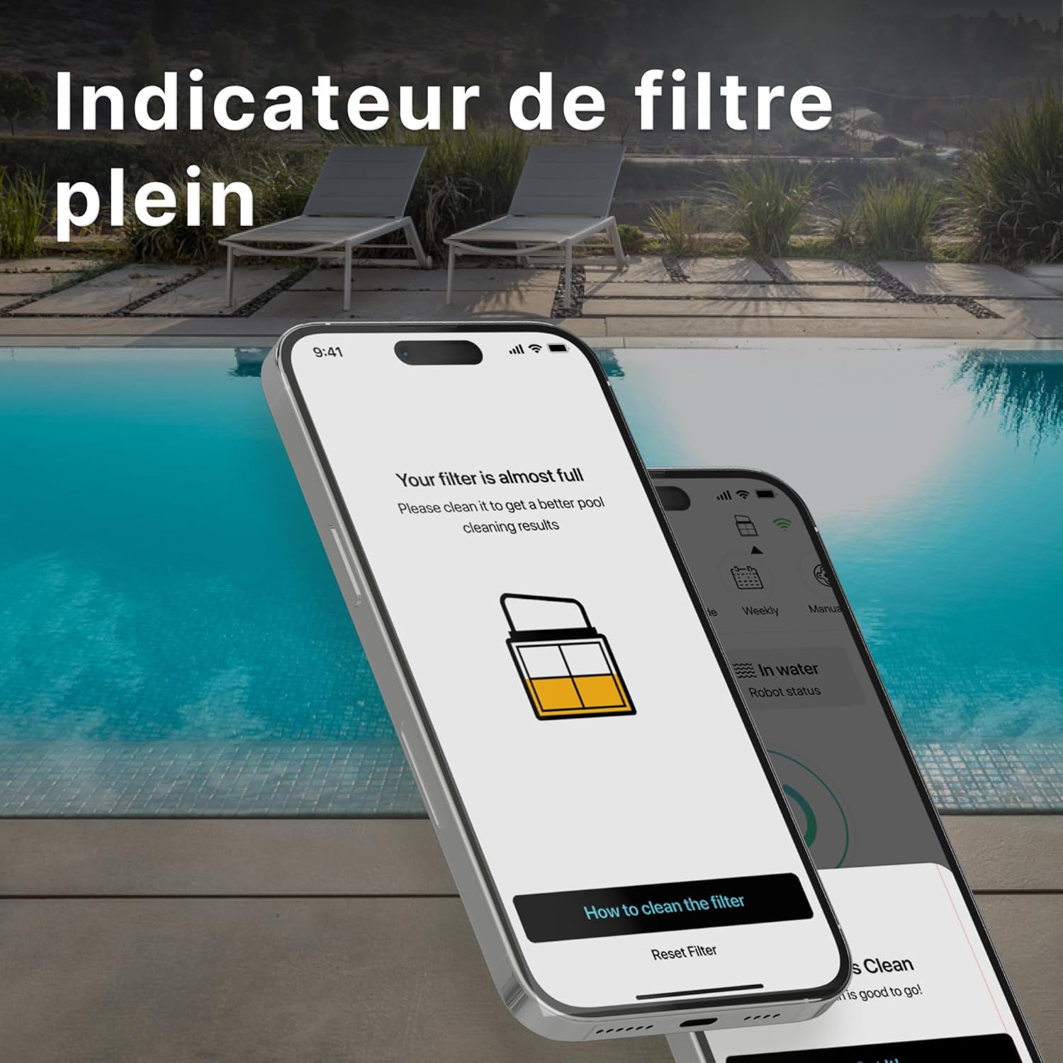 Dolphin E50i Robot Nettoyeur électrique avec Fil pour Piscine Hors-Sol Jusqu’à 15 m - Nettoyage Fond, parois et Ligne d'eau - Connectivité avec app