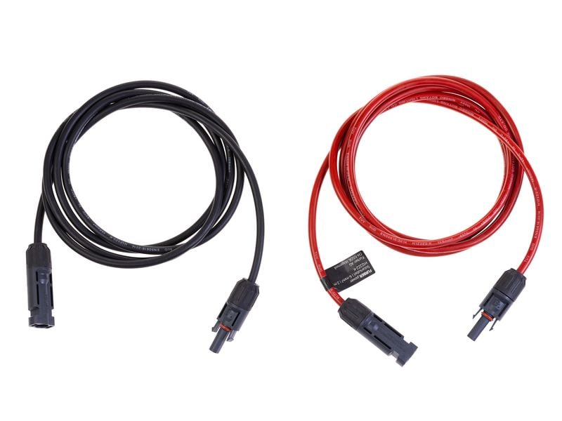 FURBER.power Solarkabel 6 mm² FC4, Set, 2 m Anschlusskabel (MC4-kompatibel) für Solarpanels