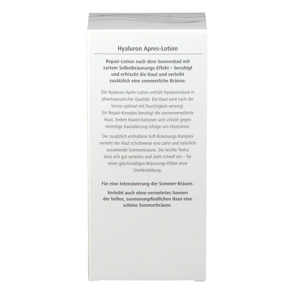 medipharma comestics Hyaluron SONNENPFLEGE Après Lotion