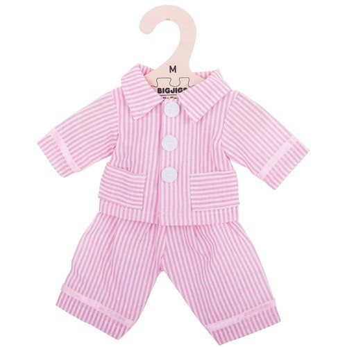 Pyjama rose - poupée douce 34 cm